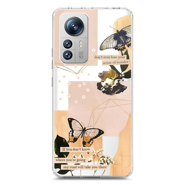 Aesthetic Butterfly Design - Design 4 - Soft Phone Case - Crystal Clear Case - Xiaomi 12S Pro