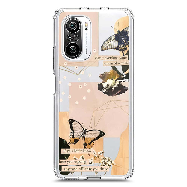 Aesthetic Butterfly Design - Design 4 - Soft Phone Case - Crystal Clear Case - Xiaomi Mi 11i