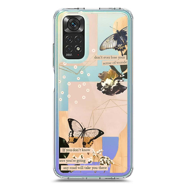 Aesthetic Butterfly Design - Design 4 - Soft Phone Case - Crystal Clear Case - Xiaomi Redmi Note 11S