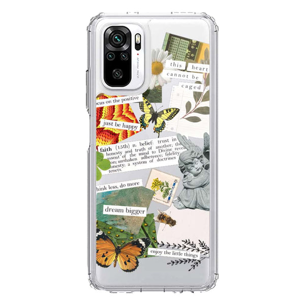 Aesthetic Scrap Design - Design 5 - Soft Phone Case - Crystal Clear Case - Xiaomi Redmi Note 10S