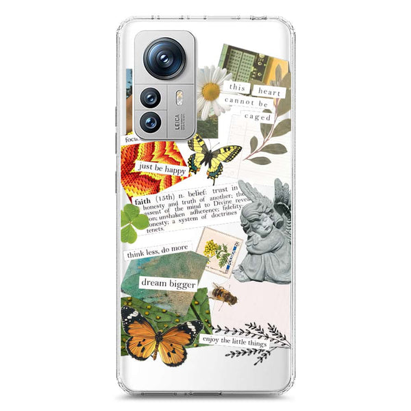 Aesthetic Scrap Design - Design 5 - Soft Phone Case - Crystal Clear Case - Xiaomi 12S Pro
