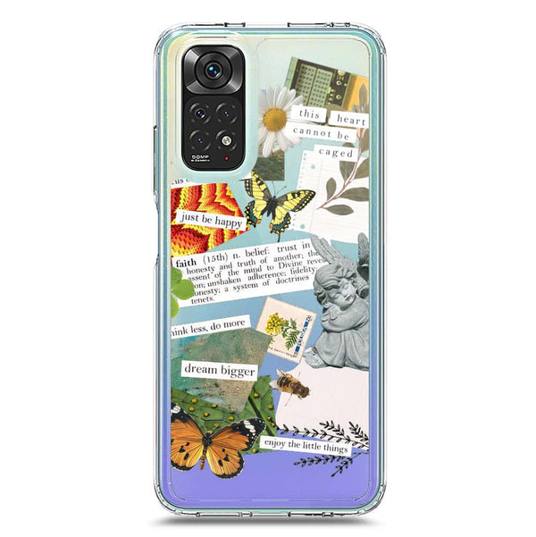 Aesthetic Scrap Design - Design 5 - Soft Phone Case - Crystal Clear Case - Xiaomi Redmi Note 11S