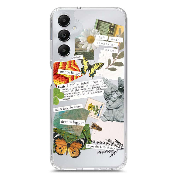 Aesthetic Scrap Design - Design 5 - Soft Phone Case - Crystal Clear Case - Samsung Galaxy A05s