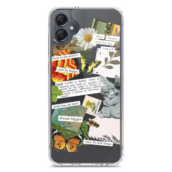 Aesthetic Scrap Design - Design 5 - Soft Phone Case - Crystal Clear Case - Samsung Galaxy A05