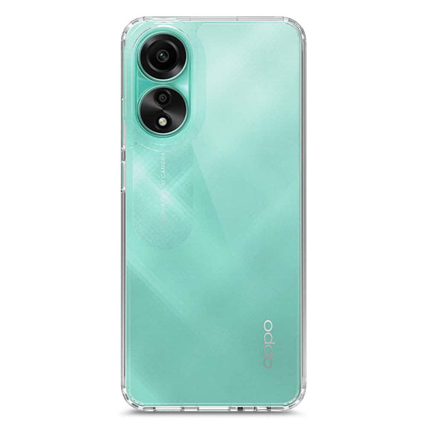 Skinlee Premium Clear Crystal Case - Transparent - Oppo A78 4G