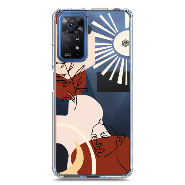 Aesthetic Modern Art Series - Design 1 - Soft Phone Case - Crystal Clear Case - Xiaomi Redmi Note 11 Pro