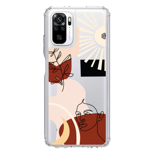 Aesthetic Modern Art Series - Design 1 - Soft Phone Case - Crystal Clear Case - Xiaomi Redmi Note 10 4G
