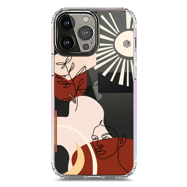 Aesthetic Modern Art Series - Design 1 - Soft Phone Case - Crystal Clear Case - iPhone 13 Pro