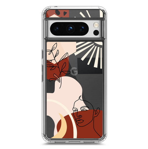 Aesthetic Modern Art Series - Design 1 - Soft Phone Case - Crystal Clear Case - Google Pixel 8 Pro