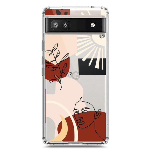 Aesthetic Modern Art Series - Design 1 - Soft Phone Case - Crystal Clear Case - Google Pixel 6a