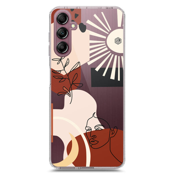 Aesthetic Modern Art Series - Design 1 - Soft Phone Case - Crystal Clear Case - Samsung Galaxy A14