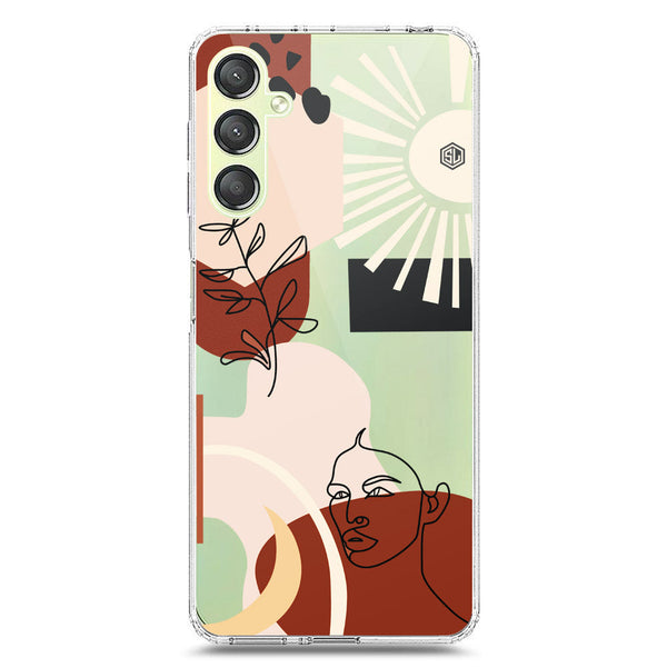 Aesthetic Modern Art Series - Design 1 - Soft Phone Case - Crystal Clear Case - Samsung Galaxy A24 4G