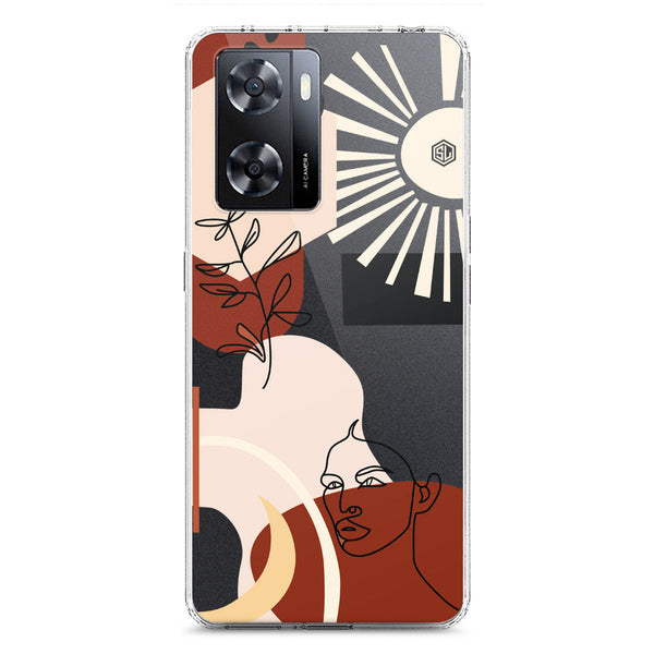 Aesthetic Modern Art Series - Design 1 - Soft Phone Case - Crystal Clear Case - Oppo A57 5G