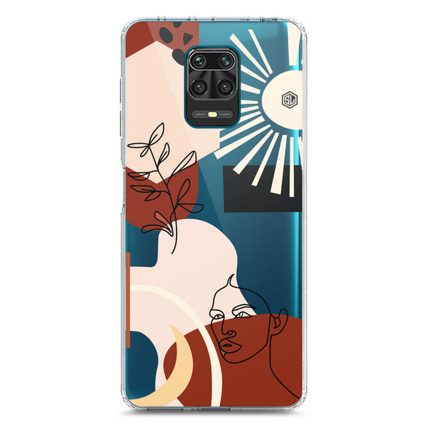 Aesthetic Modern Art Series - Design 1 - Soft Phone Case - Crystal Clear Case - Xiaomi Redmi Note 9S