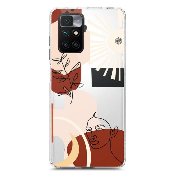 Aesthetic Modern Art Series - Design 1 - Soft Phone Case - Crystal Clear Case - Xiaomi Redmi 10