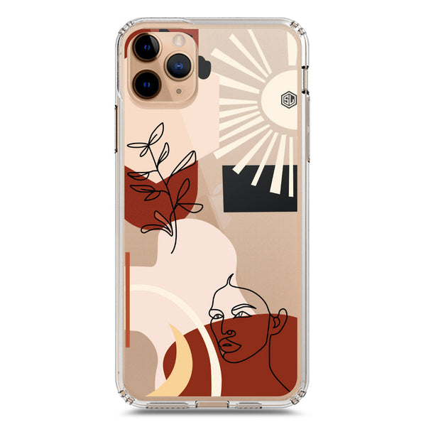Aesthetic Modern Art Series - Design 1 - Soft Phone Case - Crystal Clear Case - iPhone 11 Pro Max