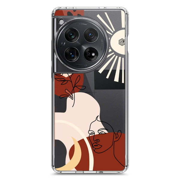 Aesthetic Modern Art Series - Design 1 - Soft Phone Case - Crystal Clear Case - OnePlus 12