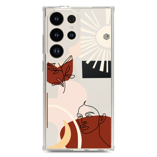 Aesthetic Modern Art Series - Design 1 - Soft Phone Case - Crystal Clear Case - Samsung Galaxy S24 Ultra