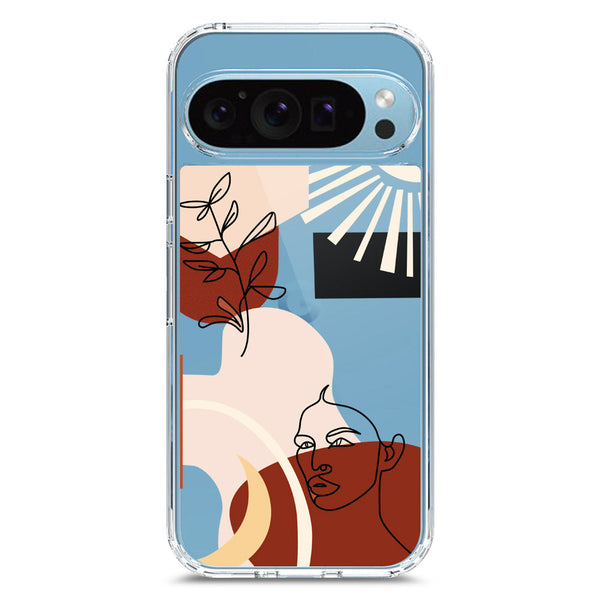 Aesthetic Modern Art Series - Design 1 - Soft Phone Case - Crystal Clear Case - Google Pixel 9