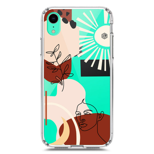 Aesthetic Modern Art Series - Design 1 - Soft Phone Case - Crystal Clear Case - iPhone XR