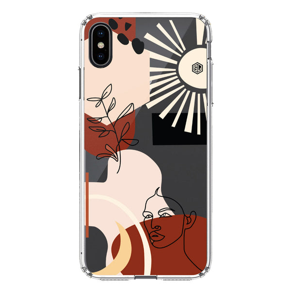 Aesthetic Modern Art Series - Design 1 - Soft Phone Case - Crystal Clear Case - iPhone XS Max