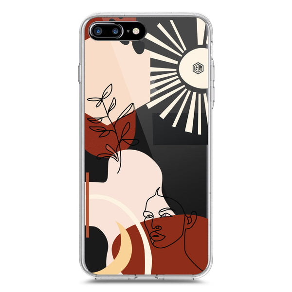 Aesthetic Modern Art Series - Design 1 - Soft Phone Case - Crystal Clear Case - iPhone 7 Plus