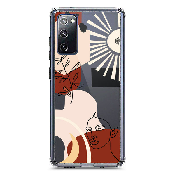 Aesthetic Modern Art Series - Design 1 - Soft Phone Case - Crystal Clear Case - Samsung Galaxy S20 FE