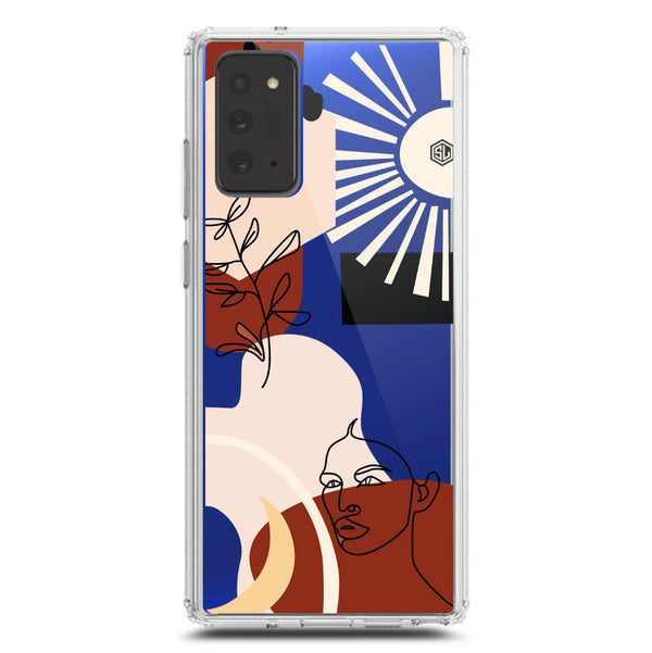 Aesthetic Modern Art Series - Design 1 - Soft Phone Case - Crystal Clear Case - Samsung Galaxy Note 20