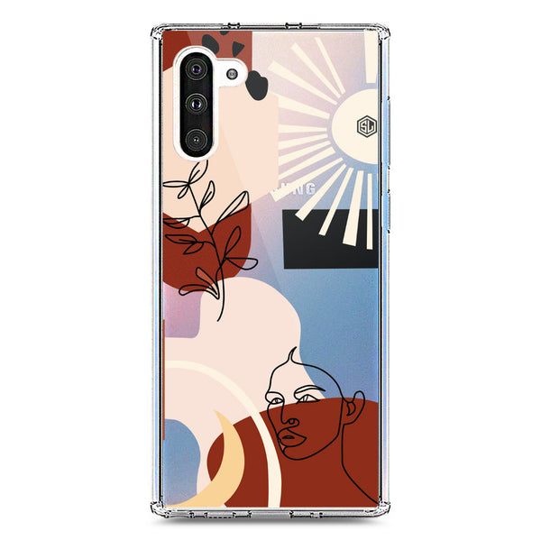 Aesthetic Modern Art Series - Design 1 - Soft Phone Case - Crystal Clear Case - Samsung Galaxy Note 10