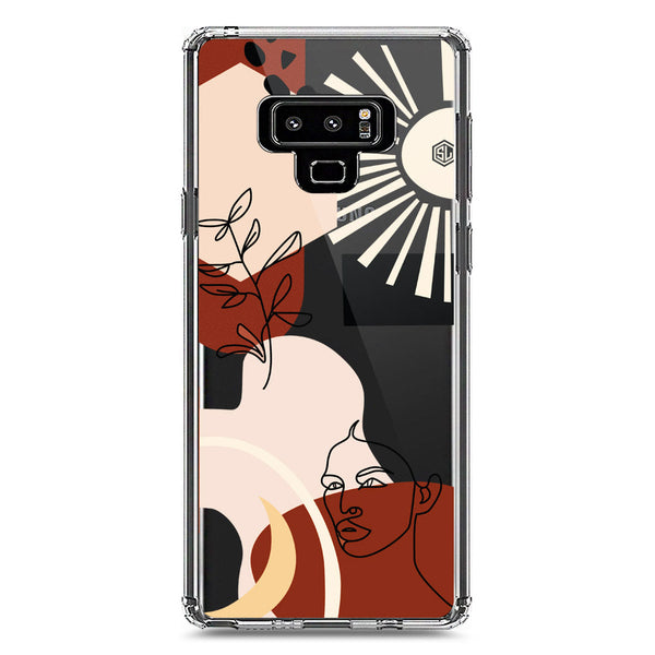 Aesthetic Modern Art Series - Design 1 - Soft Phone Case - Crystal Clear Case - Samsung Galaxy Note 9