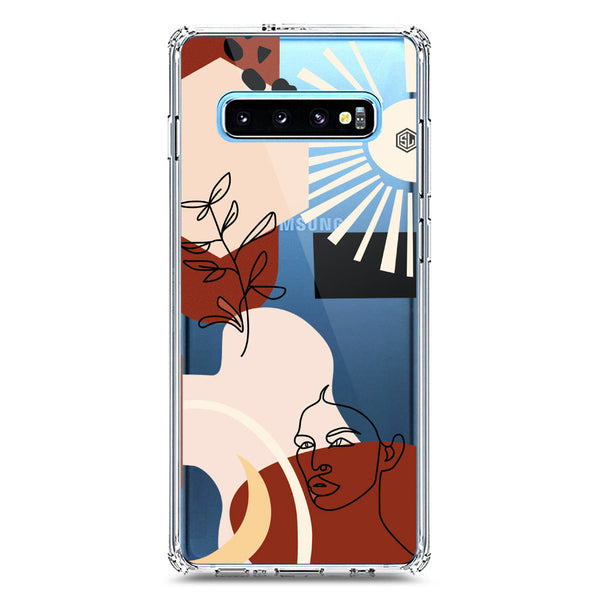 Aesthetic Modern Art Series - Design 1 - Soft Phone Case - Crystal Clear Case - Samsung Galaxy S10 Plus