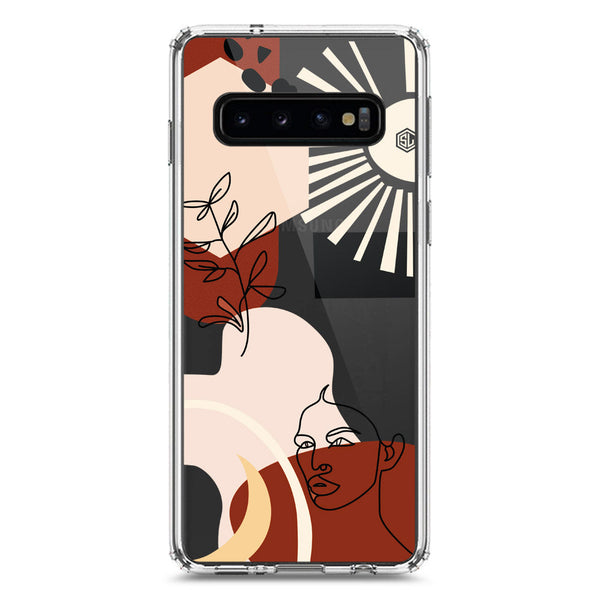 Aesthetic Modern Art Series - Design 1 - Soft Phone Case - Crystal Clear Case - Samsung Galaxy S10