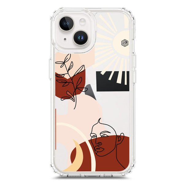 Aesthetic Modern Art Series - Design 1 - Soft Phone Case - Crystal Clear Case - iPhone 15