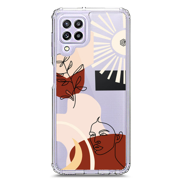 Aesthetic Modern Art Series - Design 1 - Soft Phone Case - Crystal Clear Case - Samsung Galaxy M22