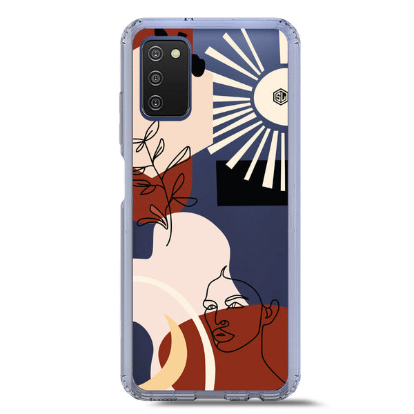 Aesthetic Modern Art Series - Design 1 - Soft Phone Case - Crystal Clear Case - Samsung Galaxy M02s