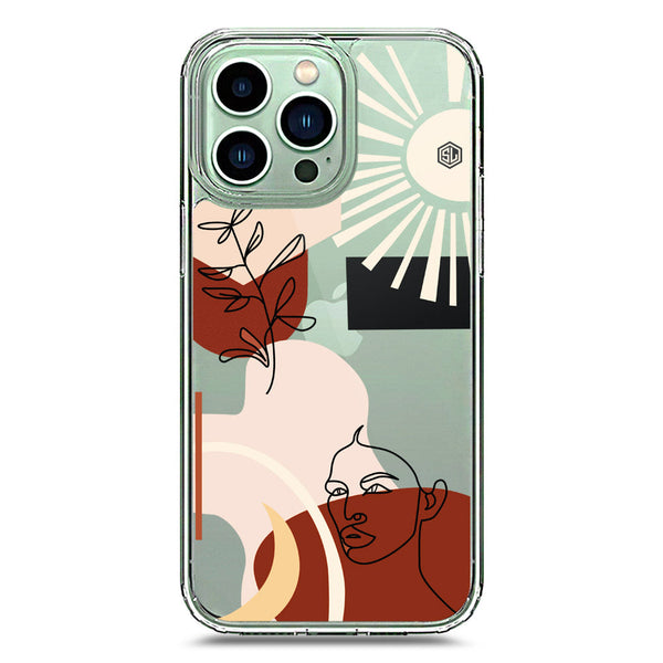 Aesthetic Modern Art Series - Design 1 - Soft Phone Case - Crystal Clear Case - iPhone 14 Pro Max