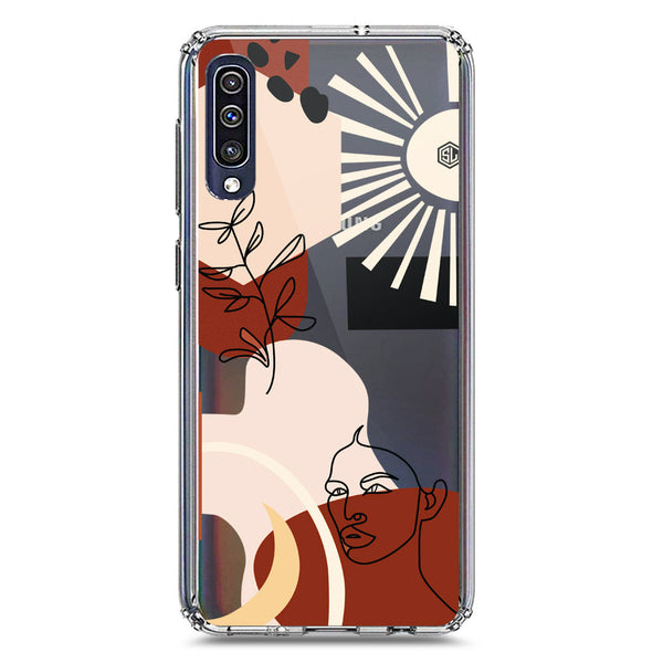Aesthetic Modern Art Series - Design 1 - Soft Phone Case - Crystal Clear Case - Samsung Galaxy A50