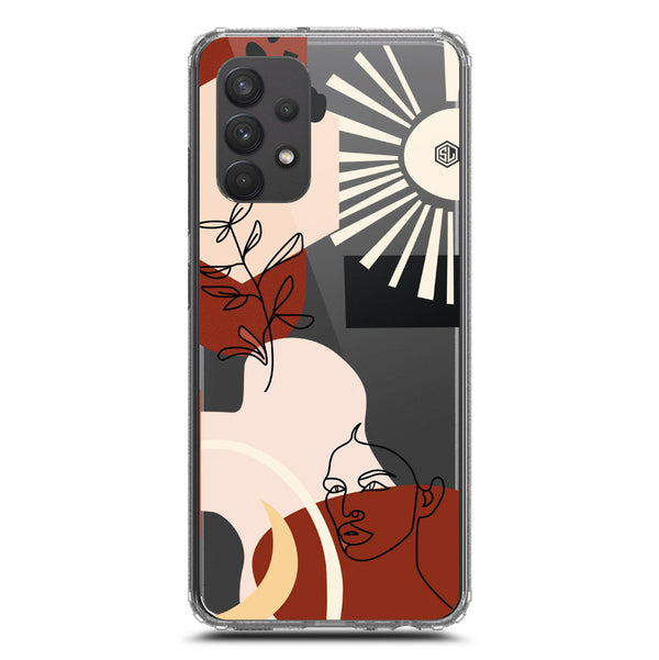 Aesthetic Modern Art Series - Design 1 - Soft Phone Case - Crystal Clear Case - Samsung Galaxy A32