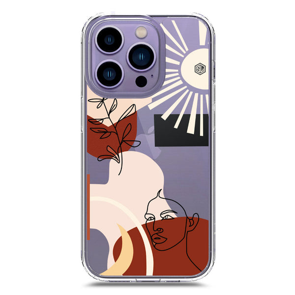 Aesthetic Modern Art Series - Design 1 - Soft Phone Case - Crystal Clear Case - iPhone 14 Pro
