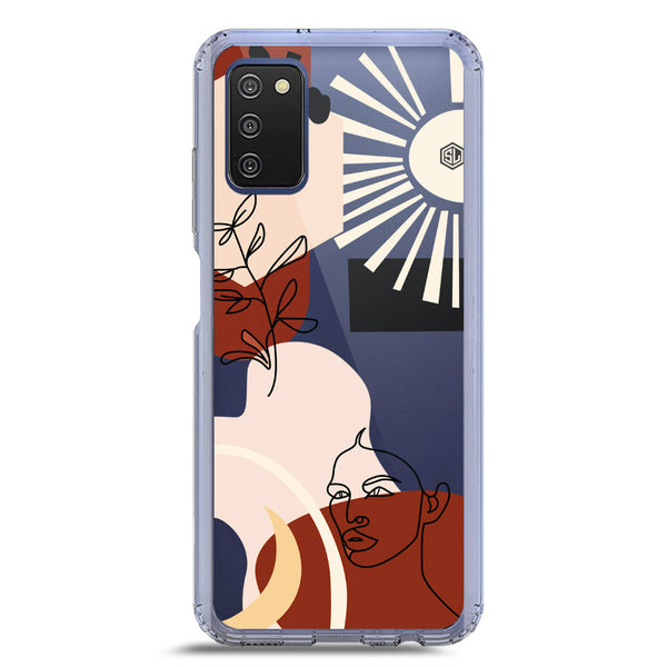 Aesthetic Modern Art Series - Design 1 - Soft Phone Case - Crystal Clear Case - Samsung Galaxy A02s