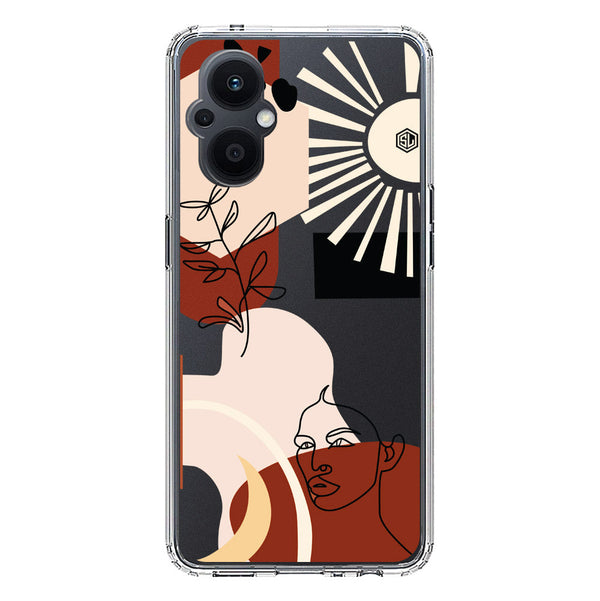 Aesthetic Modern Art Series - Design 1 - Soft Phone Case - Crystal Clear Case - Oppo Reno 7 Lite