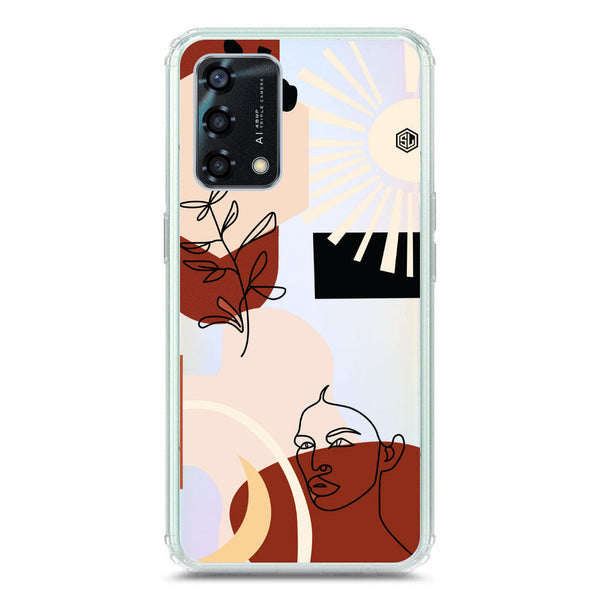 Aesthetic Modern Art Series - Design 1 - Soft Phone Case - Crystal Clear Case - Oppo Reno 6 Lite