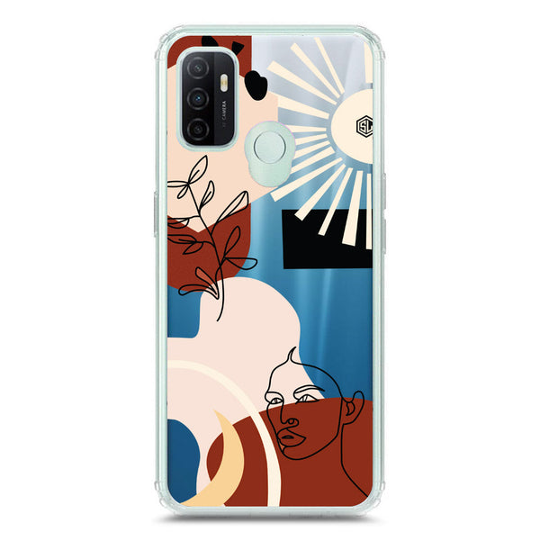 Aesthetic Modern Art Series - Design 1 - Soft Phone Case - Crystal Clear Case - Oppo A53s
