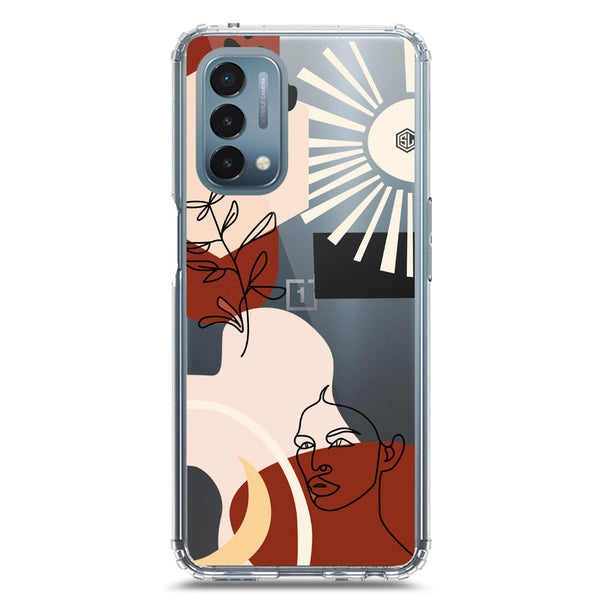 Aesthetic Modern Art Series - Design 1 - Soft Phone Case - Crystal Clear Case - OnePlus Nord N200 5G