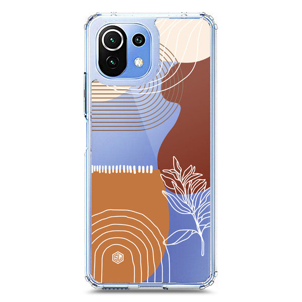Aesthetic Modern Art Series - Design 2 - Soft Phone Case - Crystal Clear Case - Xiaomi Mi 11 Lite