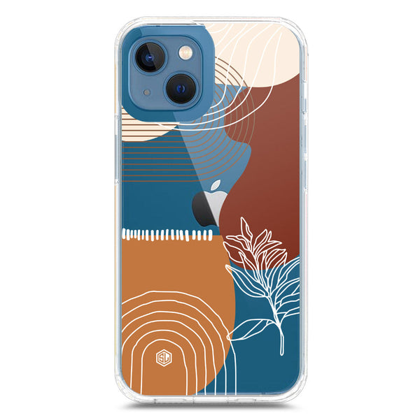 Aesthetic Modern Art Series - Design 2 - Soft Phone Case - Crystal Clear Case - iPhone 13 Mini
