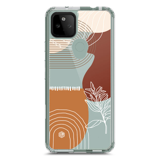 Aesthetic Modern Art Series - Design 2 - Soft Phone Case - Crystal Clear Case - Google Pixel 5a 5G