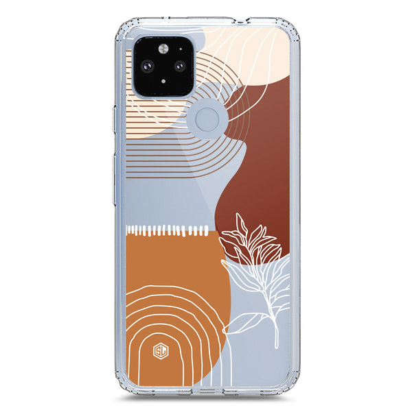 Aesthetic Modern Art Series - Design 2 - Soft Phone Case - Crystal Clear Case - Google Pixel 4a 5G