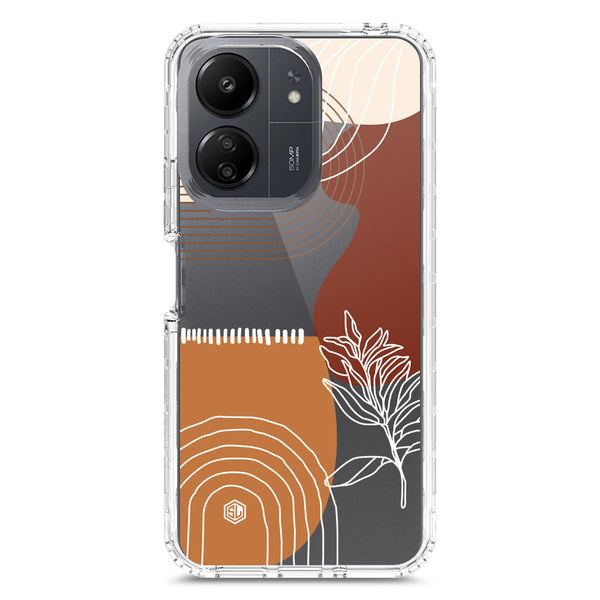 Aesthetic Modern Art Series - Design 2 - Soft Phone Case - Crystal Clear Case - Xiaomi Redmi 13C