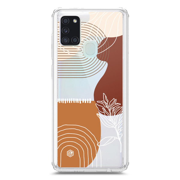 Aesthetic Modern Art Series - Design 2 - Soft Phone Case - Crystal Clear Case - Samsung Galaxy A21s